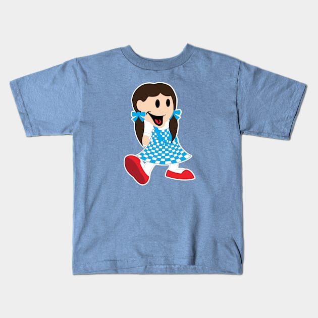 Vintage Dorothy Kids T-Shirt by Leidemer Illustration 